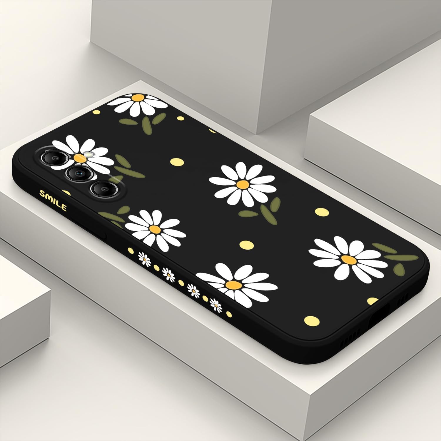 LEECG Funda para Samsung Galaxy A14 5G, mariposa de flores amarillas para niña, funda Galaxy A14, a prueba de golpes, flexible, protector protector