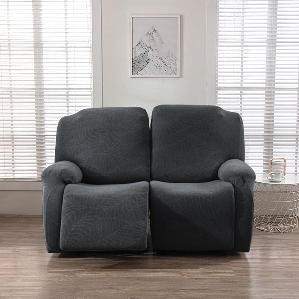 vctops Repelente al agua, 6 piezas, funda de sofá reclinable para sofá biplaza reclinable, tela jacquard elástica, suave, protector de muebles