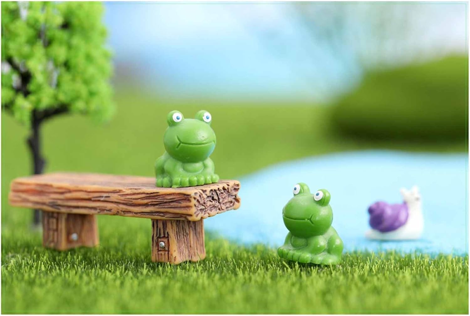Mini Frogs 100200 unidades, decoración de jardín de ranas pequeñas, figuras de rana verde, decoración en miniatura para el hogar, pequeñas ranas de