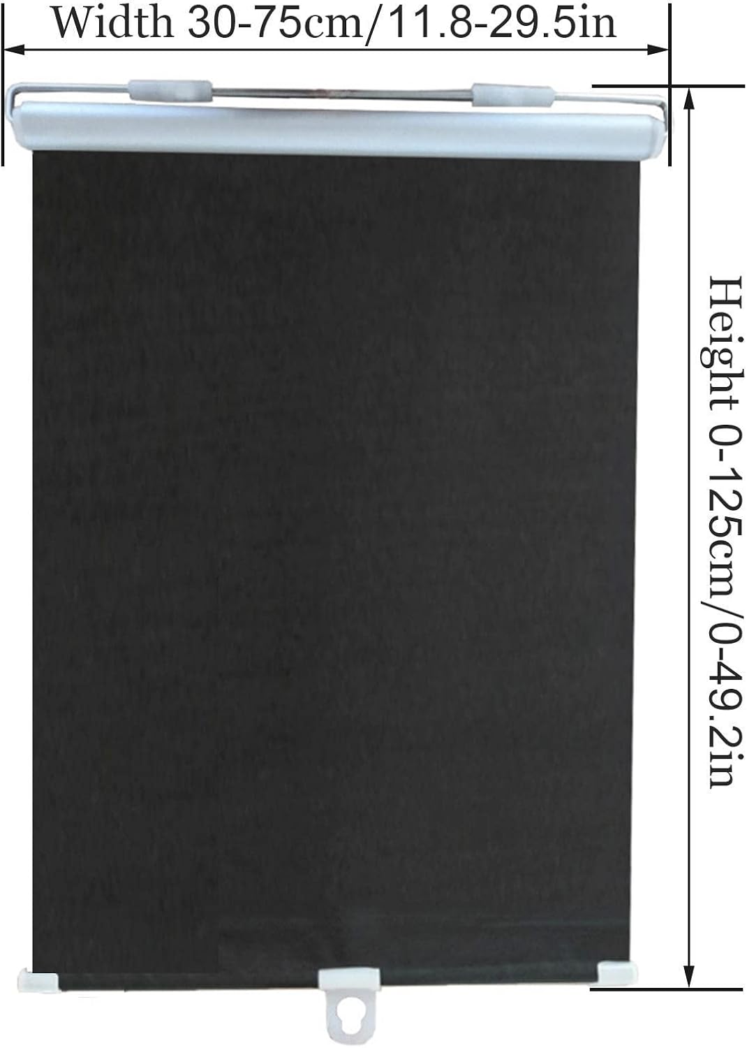 Persianas enrollables opacas con ventosas, cortinas opacas sin taladrar, persianas enrollables retráctiles para ventanas y puertas, protector