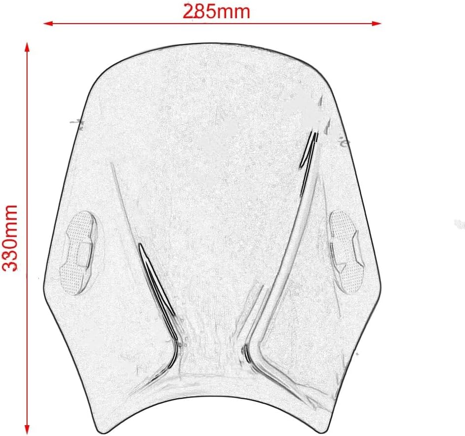Parabrisas de motocicleta Meteor 350 500 650 GT 535 (color  transparente)