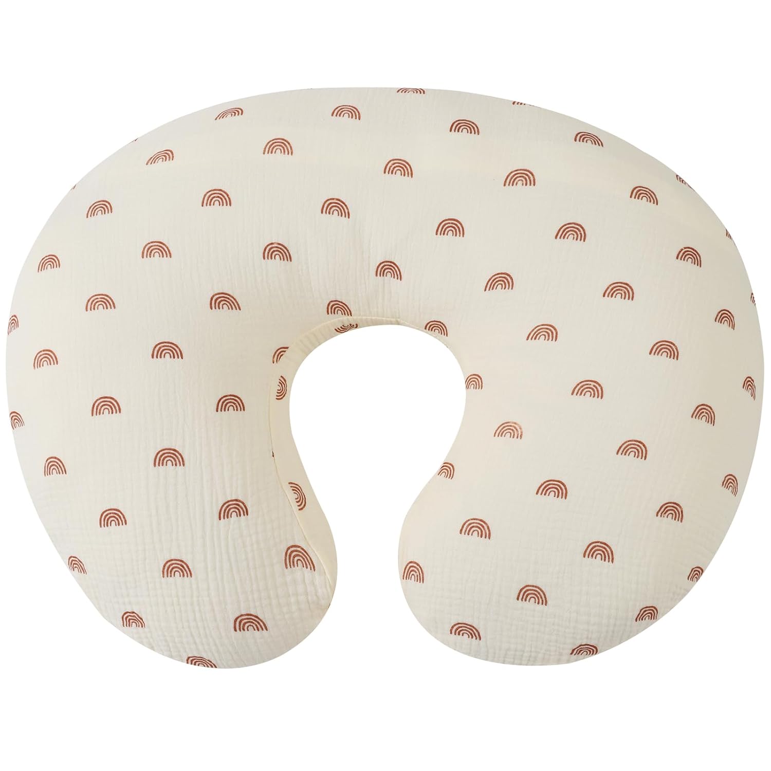 Funda de almohada de lactancia de muselina suave 100% algodón, funda para almohada de lactancia estándar o posicionador para niños y niñas,