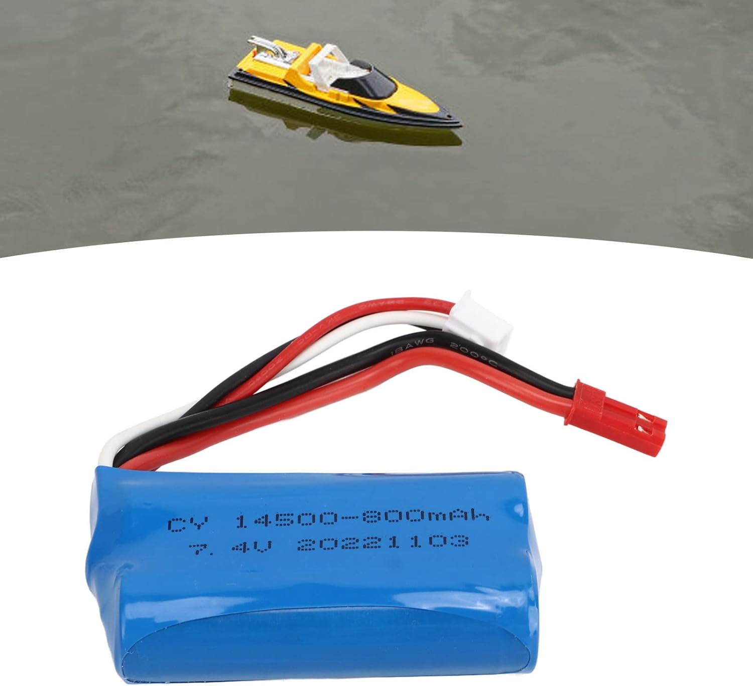 SUNGOOYUE 7.4V 800mah RC Battery Pack, alta potencia tasa de conversión Li Ion RC LiPo Juguetes Control Remoto Accesorio para WL917 RC Juguetes