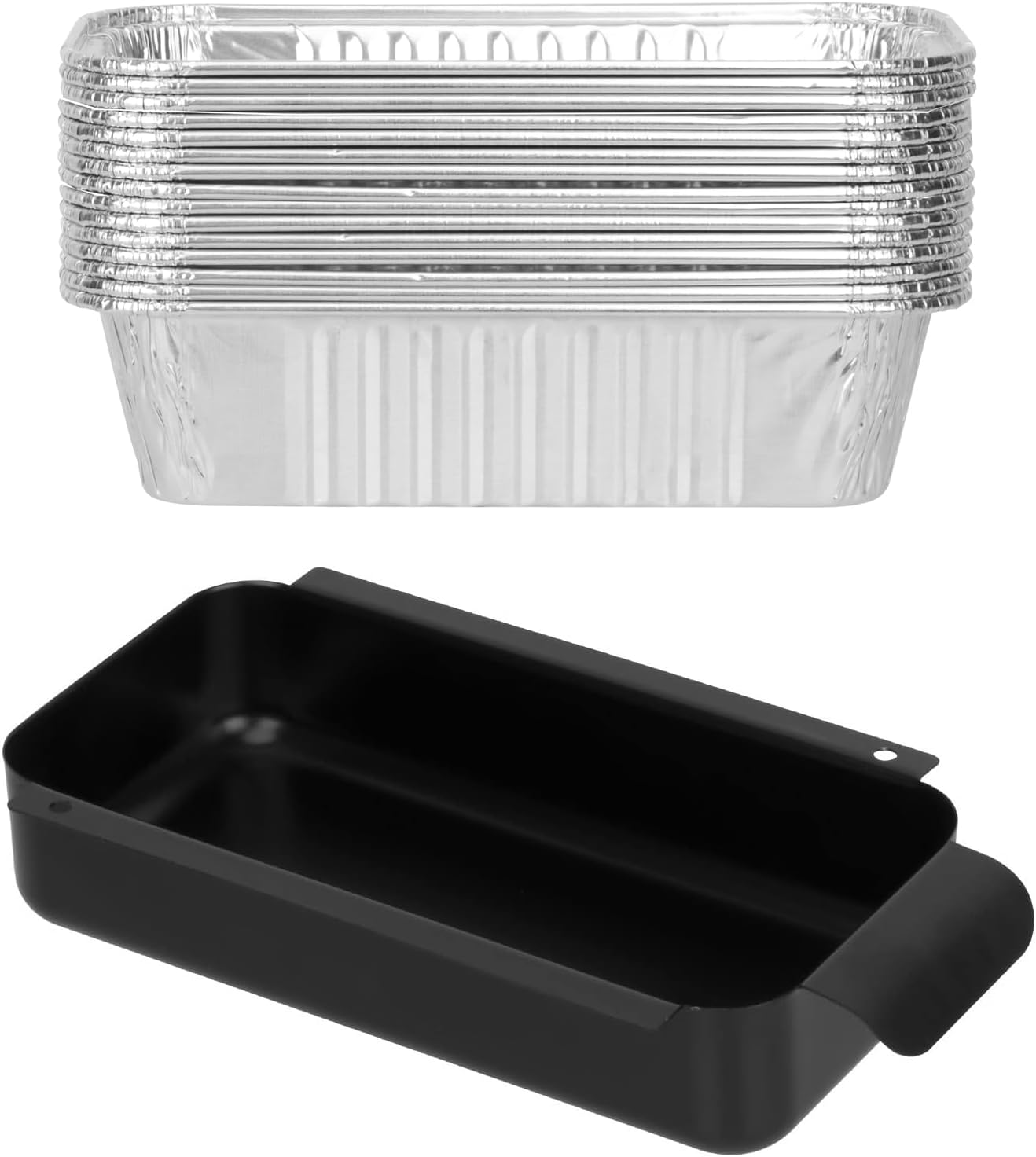 Bandeja de grasa para atrapador de grasa Charbroil 9328812P06 G416-0015-W1 G325-5703-W1 con bandeja de goteo desechable de aluminio para Charbroil