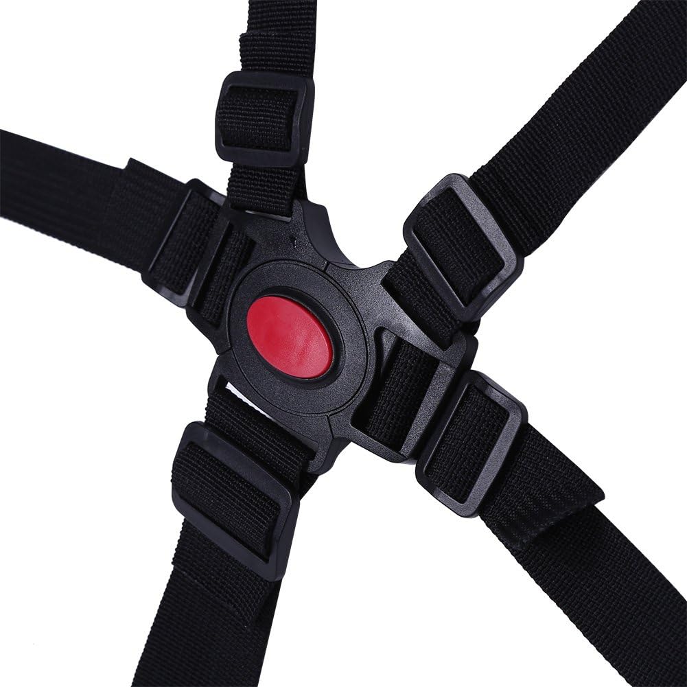 Correas para silla alta, correa de arnés de 5 puntos para silla alta, ajustable, tendencia de bebé, cinturón de seguridad universal, repuesto de