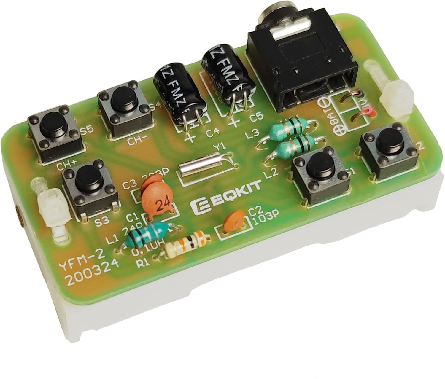 Kit de radio DIY, kit de radio FM Icstation 76MHZ-108MHZ, proyecto de soldadura, módulo de radio, kits de bricolaje, kit de práctica de soldadura