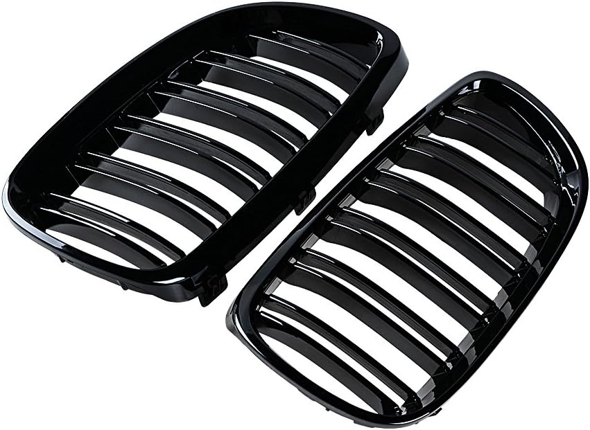 CORP – 2 fundas para parrilla de riñón para capó delantero izquierdo y derecho, compatible con 3-Series 07-10 E92 Coupé E93 Convertible 08-13 M3 2DR