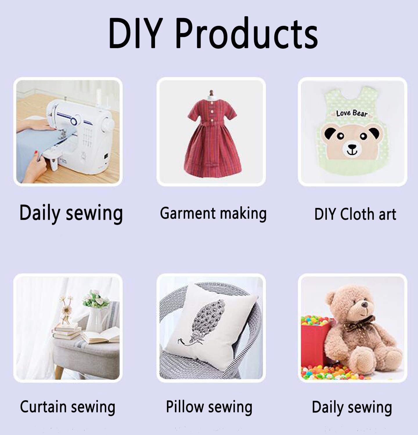 Mini kit de máquina de coser  Mini portátil  Máquinas de coser inalámbricas para principiantes y costura rápida para el hogar DIY hecho a mano