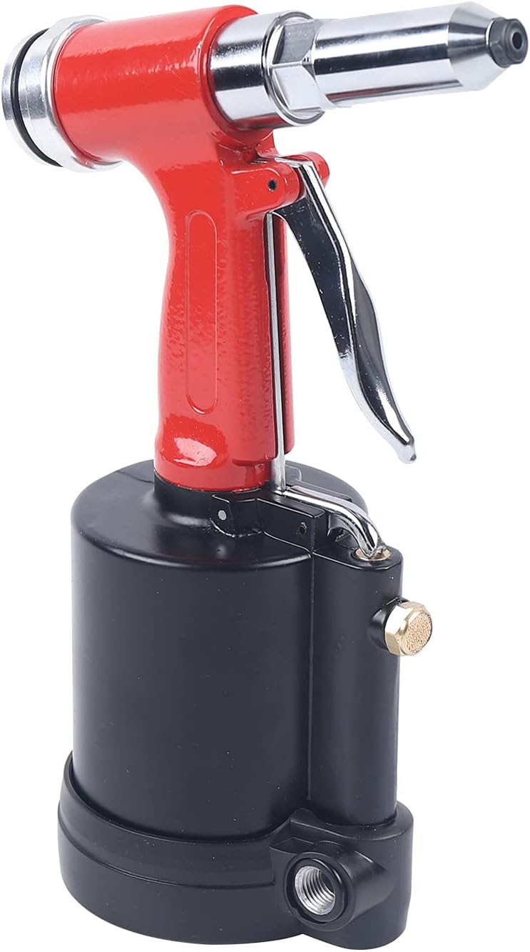 YIYIBYUS Pistola de remache, remachadora neumática, herramienta de remache hidráulica de aire de 14 pulgadas, NPT automotriz remachadora de tuercas