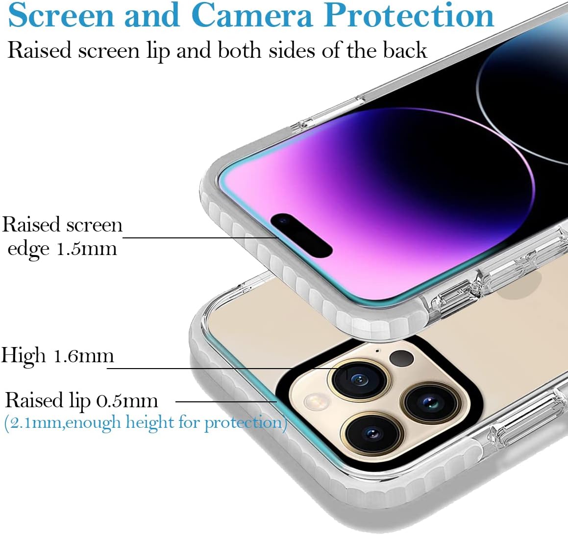 Funda personalizada para iPhone 15 Pro, diseño personalizado de collage de múltiples imágenes, resistente a los impactos, funda protectora de TPU