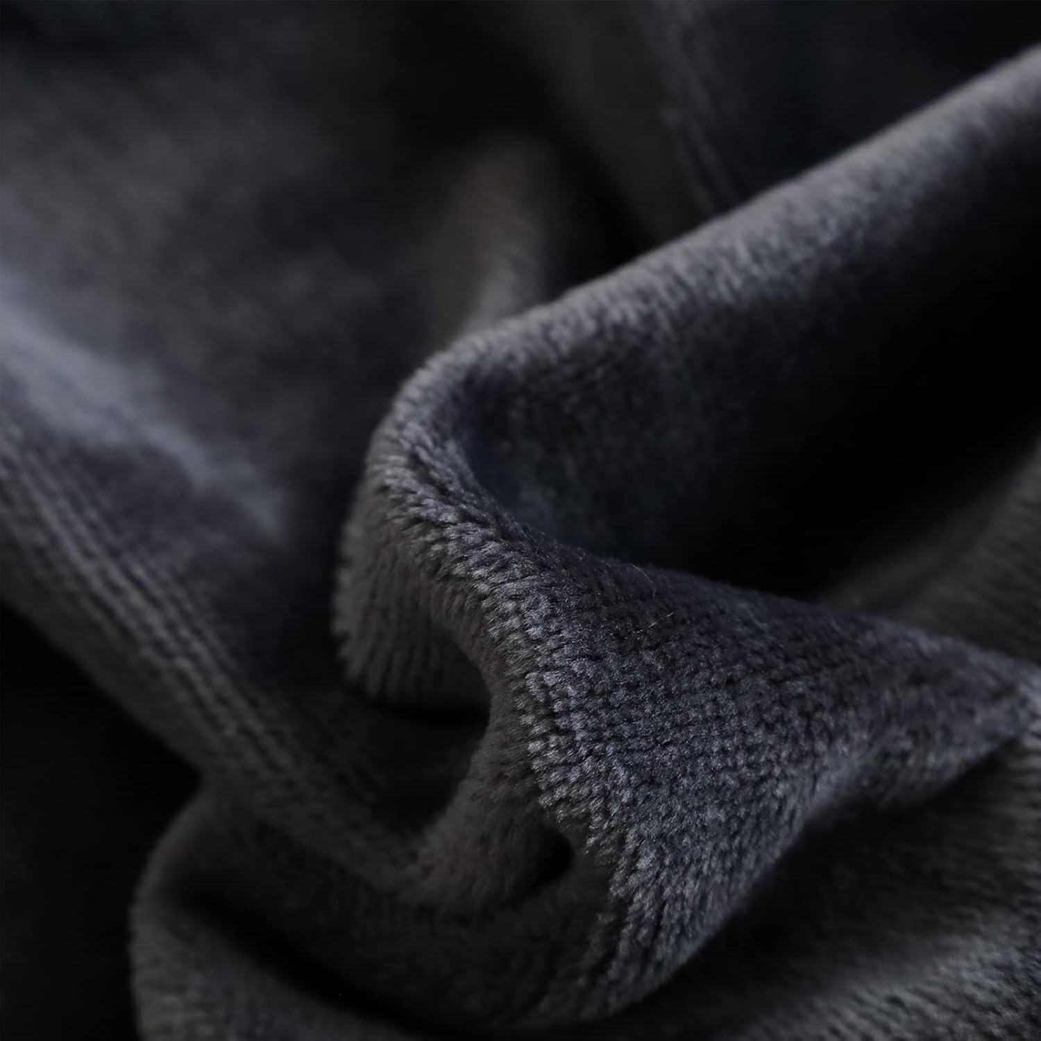 SOCHOW Manta de franela de forro polar, para todas las estaciones, ligera, súper suave y acogedora para cama o sofá, gris oscuro, 50 x 60 pulgadas
