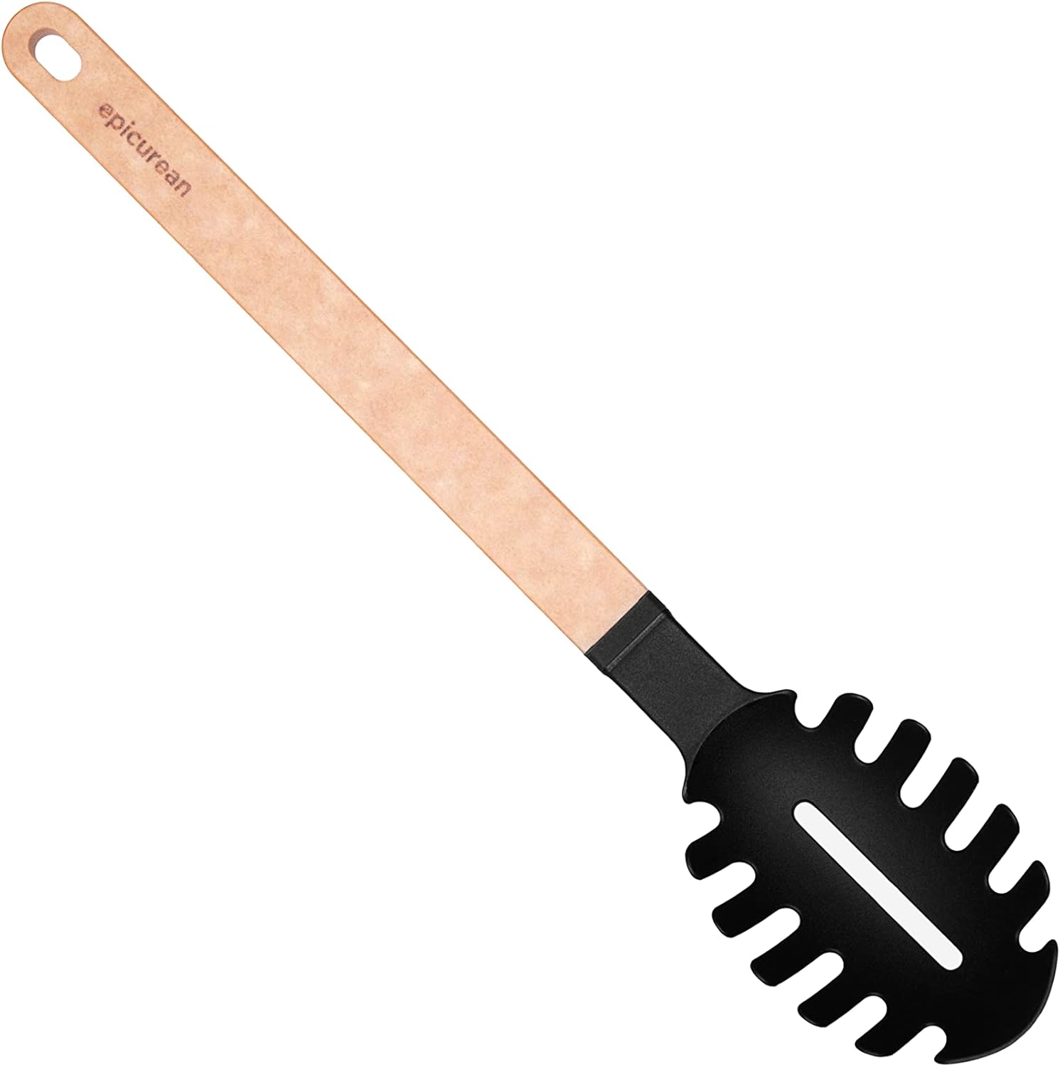 Epicurean Utensilios de cocina serie Gourmet Surfaces, Servidor de pasta, natural+negro
