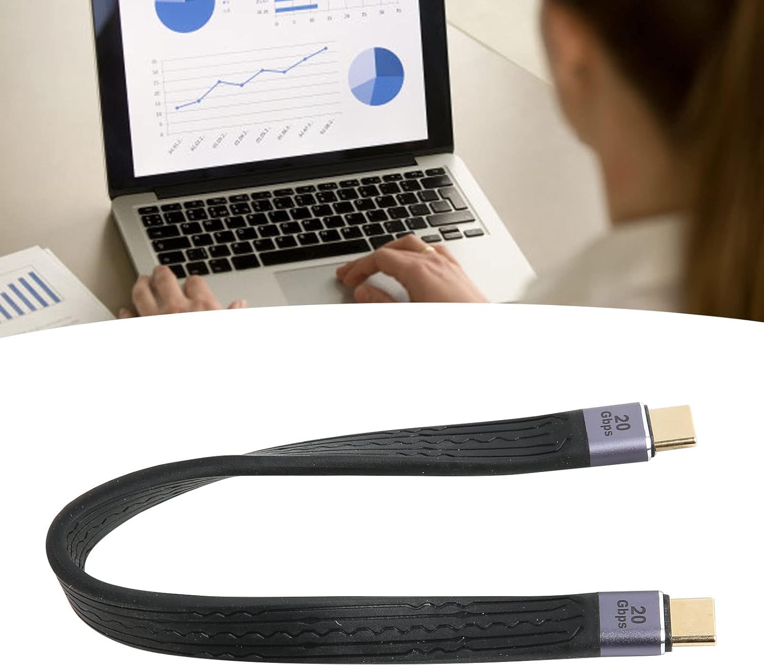 Diyeeni PD 100W Fast Charging USB C to USB C Cable, 4K 60HZ Fast Transmission, Metal Material for Phone Charge