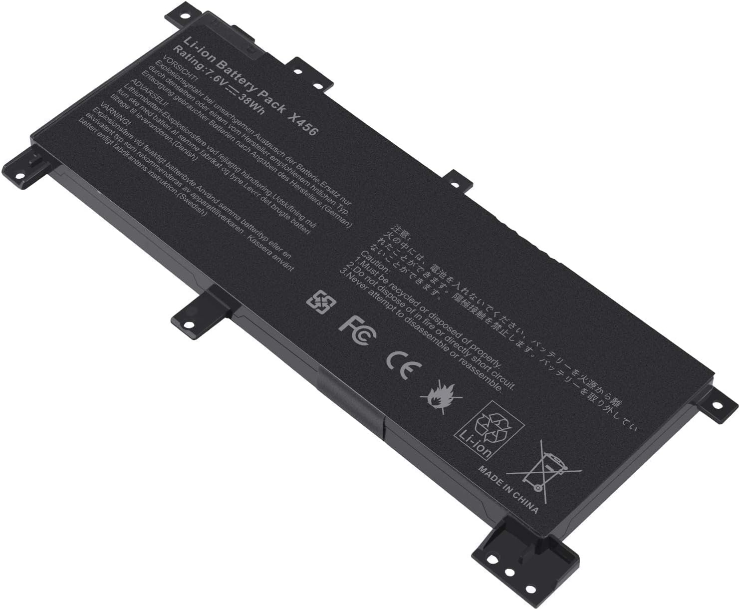 TREE.NB Batería C21N1508 para Asus X456 X456UA X456UA1A X456UA-1A X456UA1B X456UA-1B X456UA1C X456UA-1C X456UA3G X456UA-3G X456UB X4456UB X4456UF X