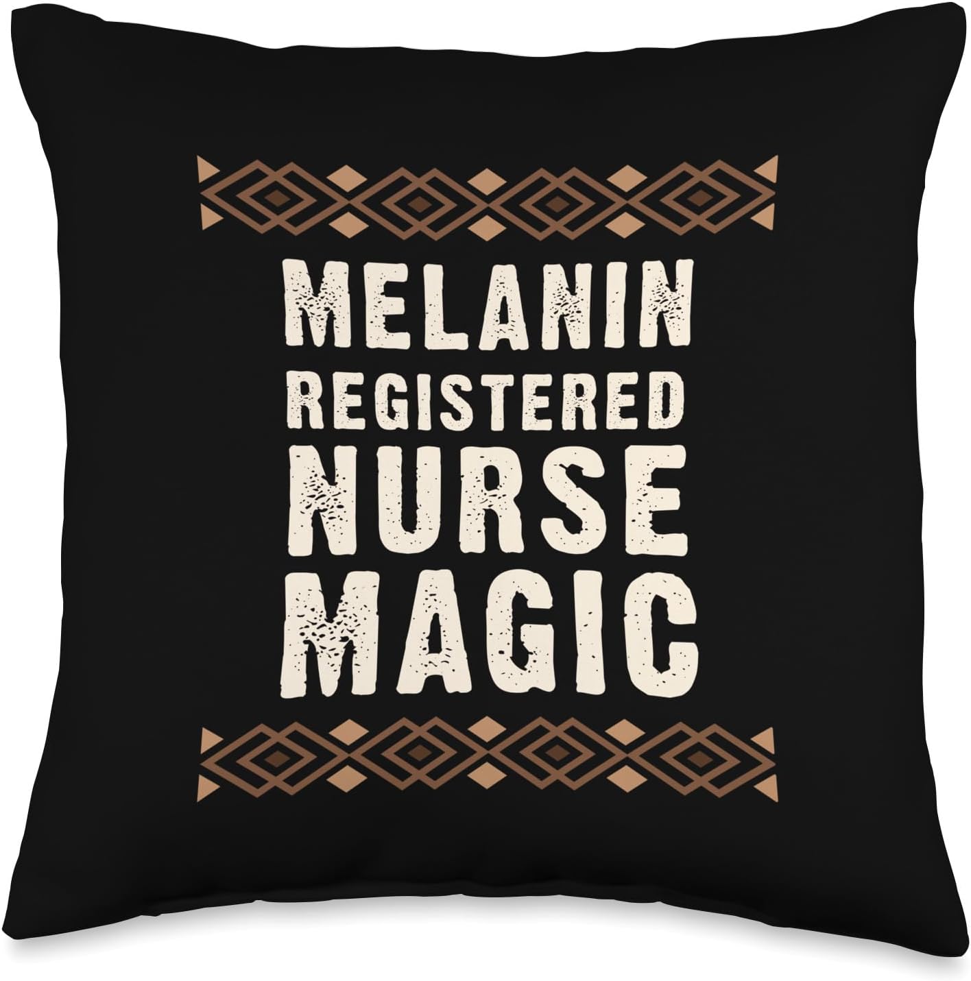 African American Juneteenth Black History Month Melanin Black Pride Registered Nurse Magic Juneteenth – Almohada de 16 x 16 pulgadas, multicolor