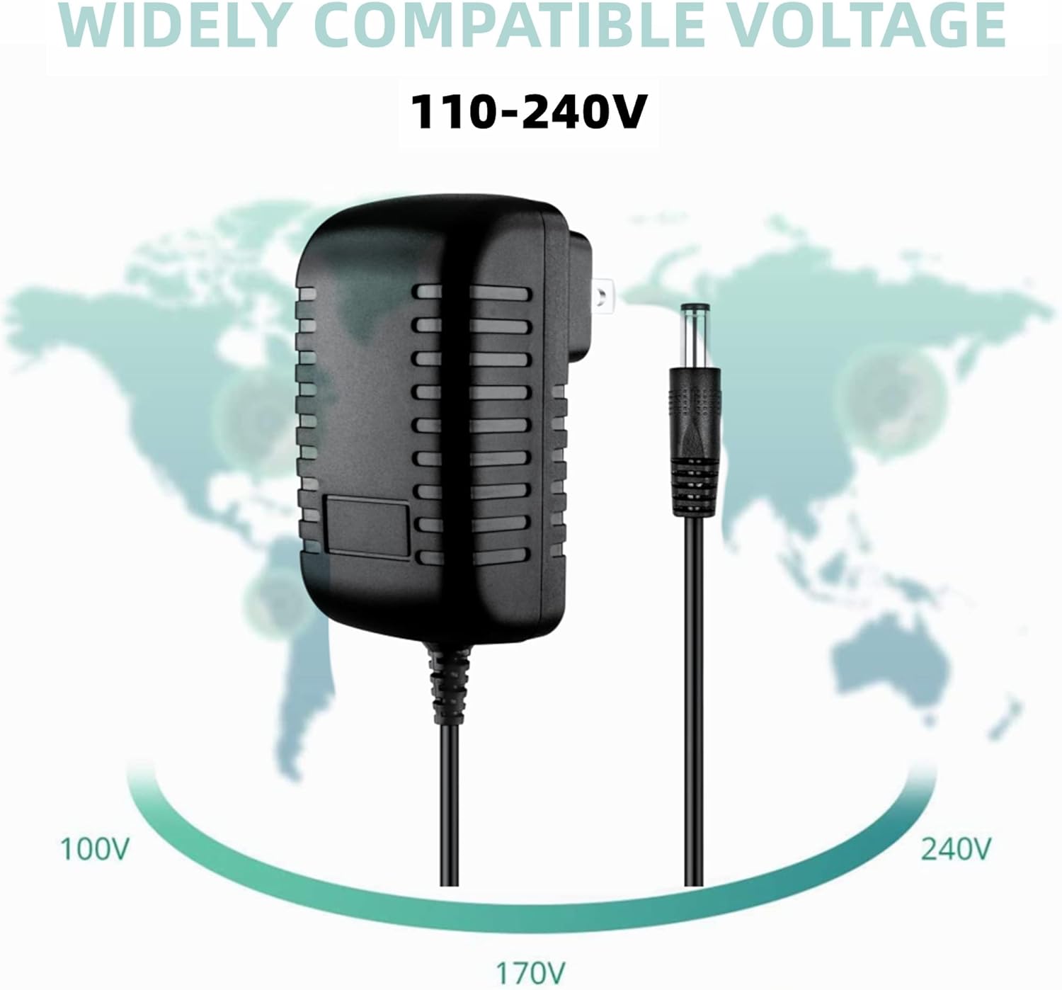 SLLEA Adaptador de repuesto ACDC para Sylvania 8 SDPF1089 10 Marco de fotos digital Cable de alimentación
