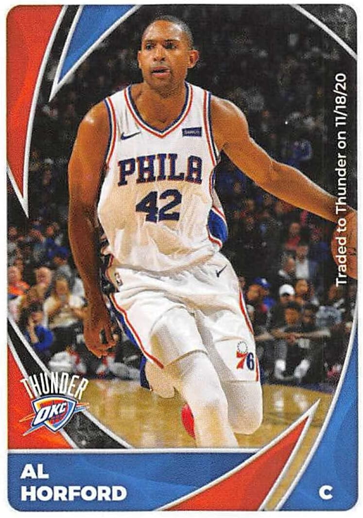 2020-21 Panini Stickers #421 Al Horford Official NBA Basketball Album Sticker Measuring 2.75 inch tall X 2 inches wide in Raw (NM or Better