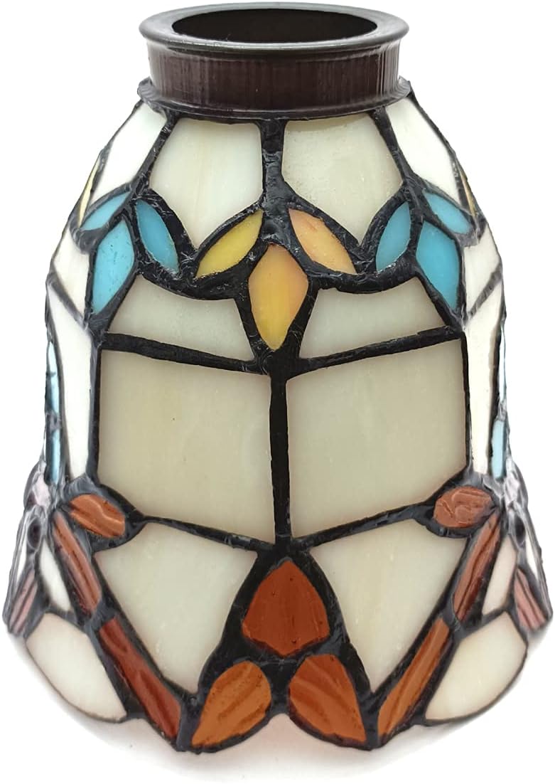 Pantalla de lámpara estilo Tiffany solamente, lámpara de araña y pantalla de repuesto para lámpara de pared, NAD06001, estilo barroco, chimenea de