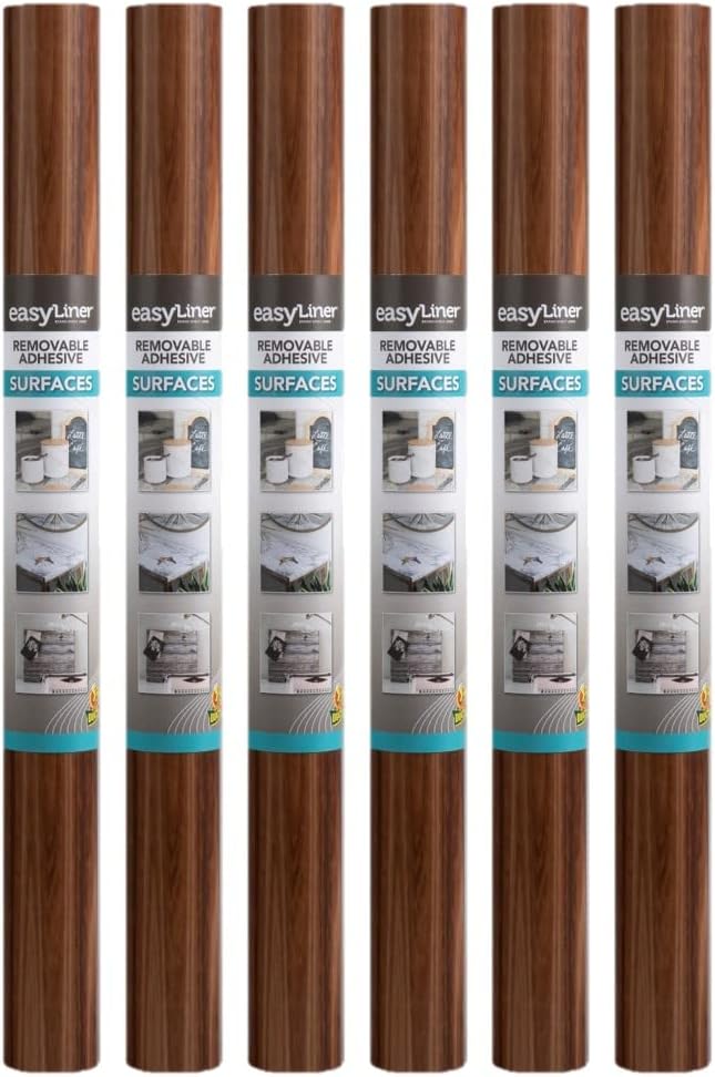 EasyLiner – Revestimiento adhesivo para estantes para armarios y armarios, fácil de instalar y cortar para ajustar, papel autoadhesivo para