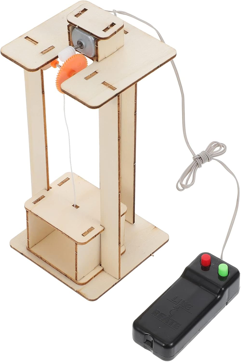 Elevador de madera para niños Juguete elevador Conjunto de elevador DIY Ascensores Modelo de Ascensor Kit de fabricación de manualidades DIY Kit de