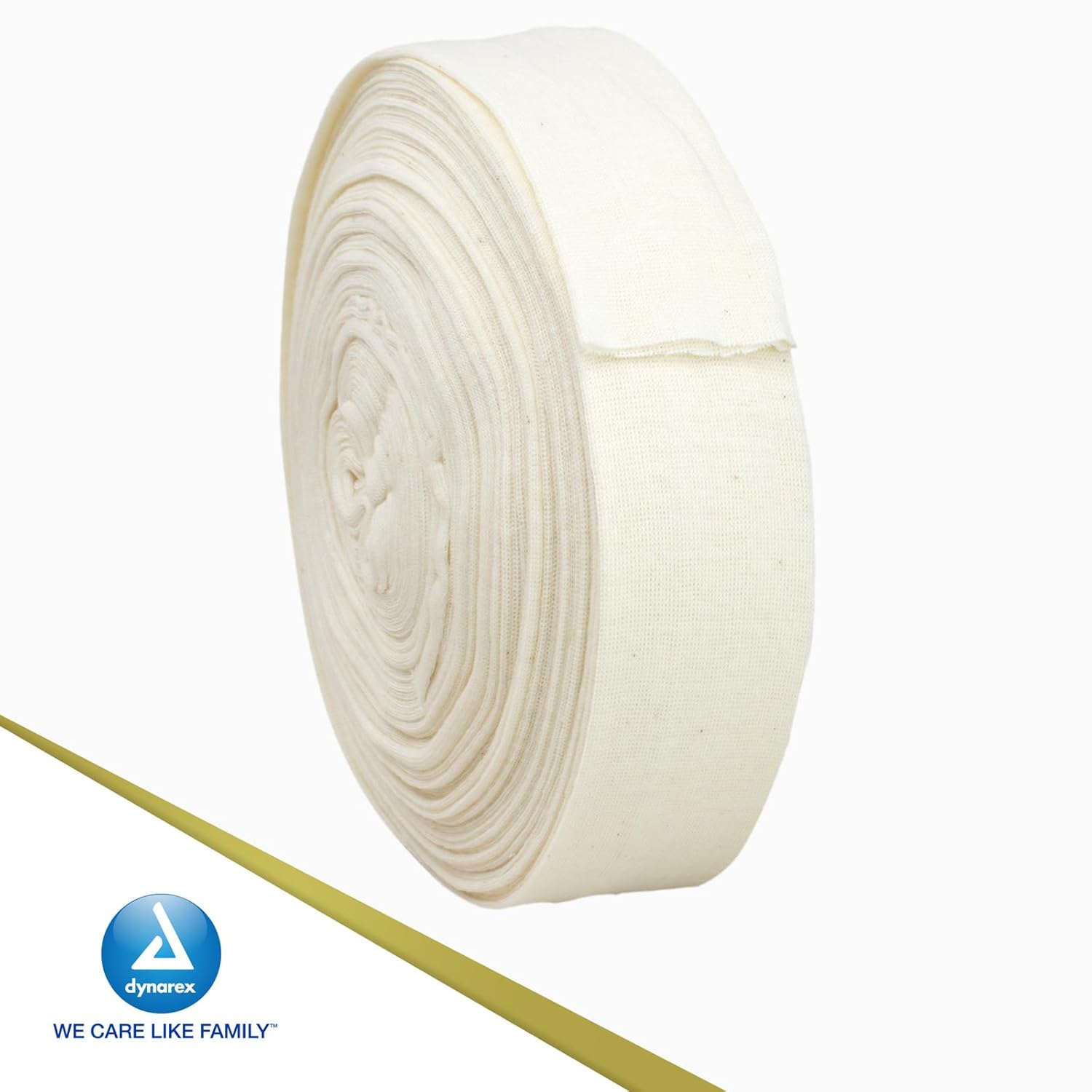 Dynarex Stockinette de algodón, 2″ x 25 yardas, no estéril y sin látex, vendaje tubular para prevenir la irritación de la piel y arrugas fundidas,