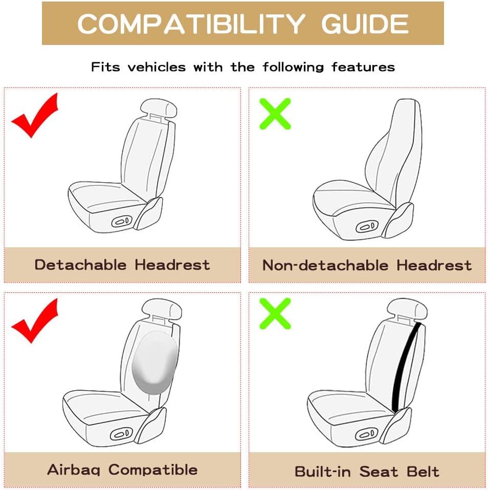 Zilituer Fundas de asiento de automóvil para Chrysler 300 2005-2023, funda de cojín impermeable de piel sintética, accesorios para el interior del