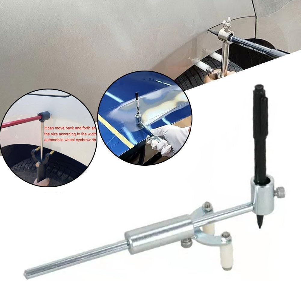 Scriber paralelo de cejas de rueda de automóvil, reparación de abolladuras de automóvil, arco de rueda de carrocería de automóvil, herramientas de