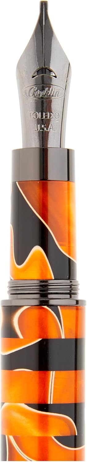 Conklin Estilografo Mosaico Pluma estilográfica NaranjaNegro- S