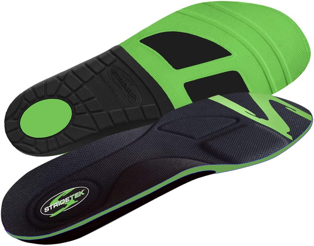 Plantillas ortopédicas Active Stride – Memory PU – Soporte de arco y metatarsiano para prevenir la fascitis plantar y las férulas de espinillas,