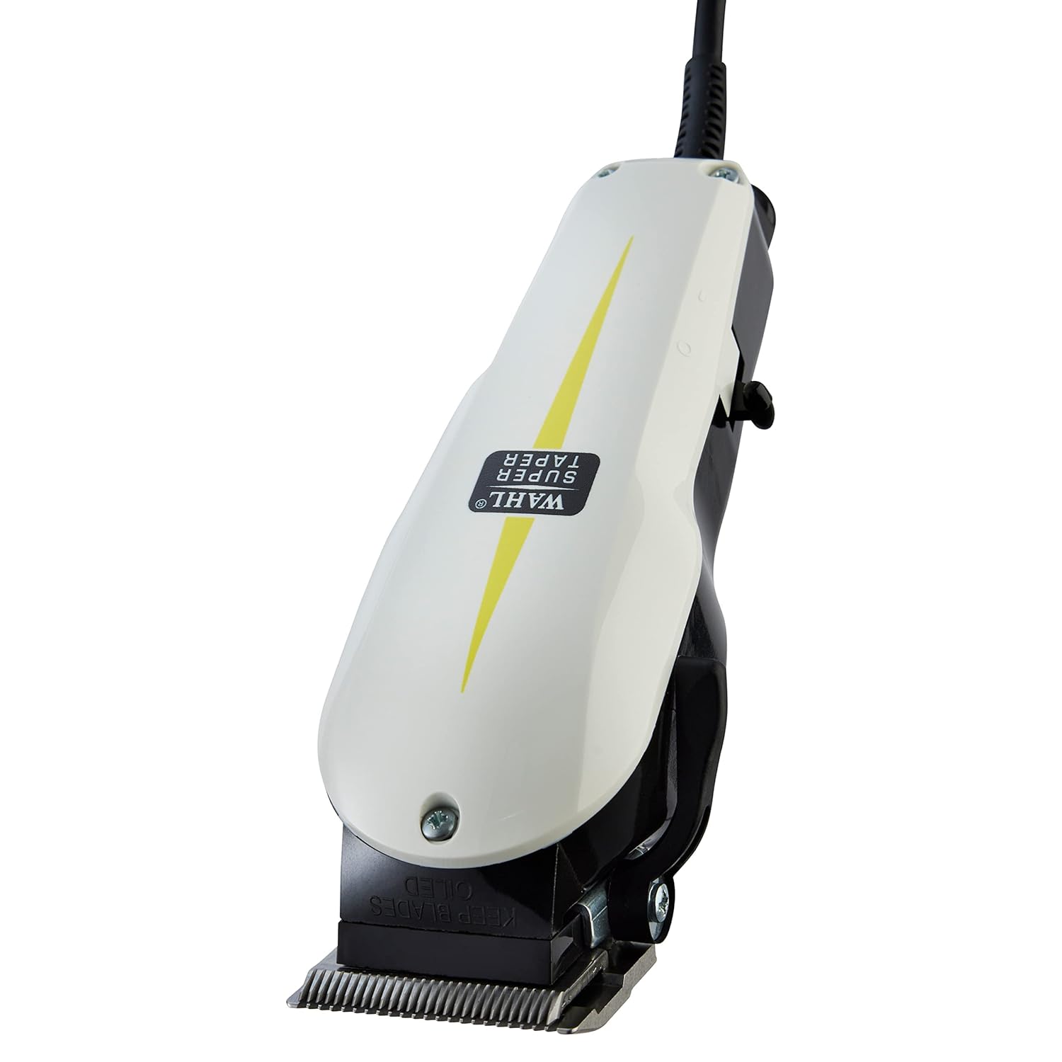 Wahl Professional Cortadora de pelo súper cónica, peine negro con parte superior plana y paquete de capa de peluquería serie 5 estrellas