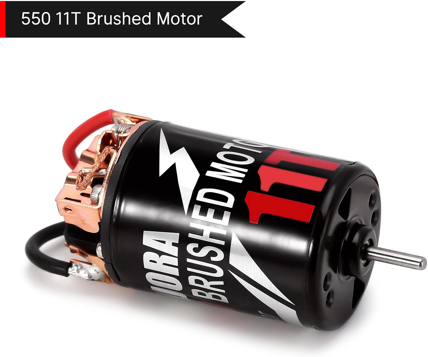 INJORA 550 Motor cepillado impermeable 3-Slot 11T Motor para escala 110 RC Car Crawler Truck Buggy Axial SCX10 AXI03007 JL 90046 TRX4 TRX6 (INM09)