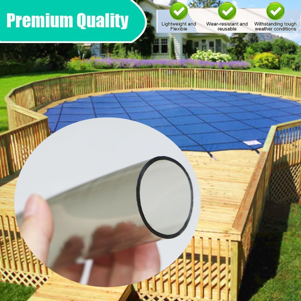 10 fundas de seguridad para piscina en el suelo, fundas para resortes de cubierta de piscina, cubierta protectora de resorte de vinilo