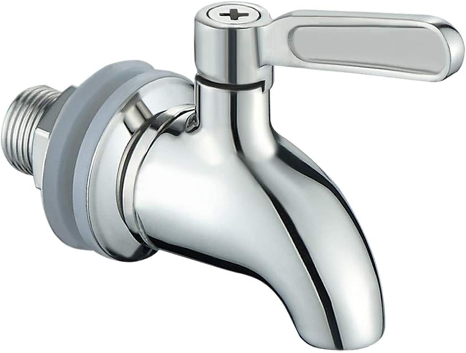 Beverage Dispenser Replacement Spigot,Jeonestan Stainless Steel Polished FinishedSpout for Drink Dispenser Water Dispenser Faucet (1)