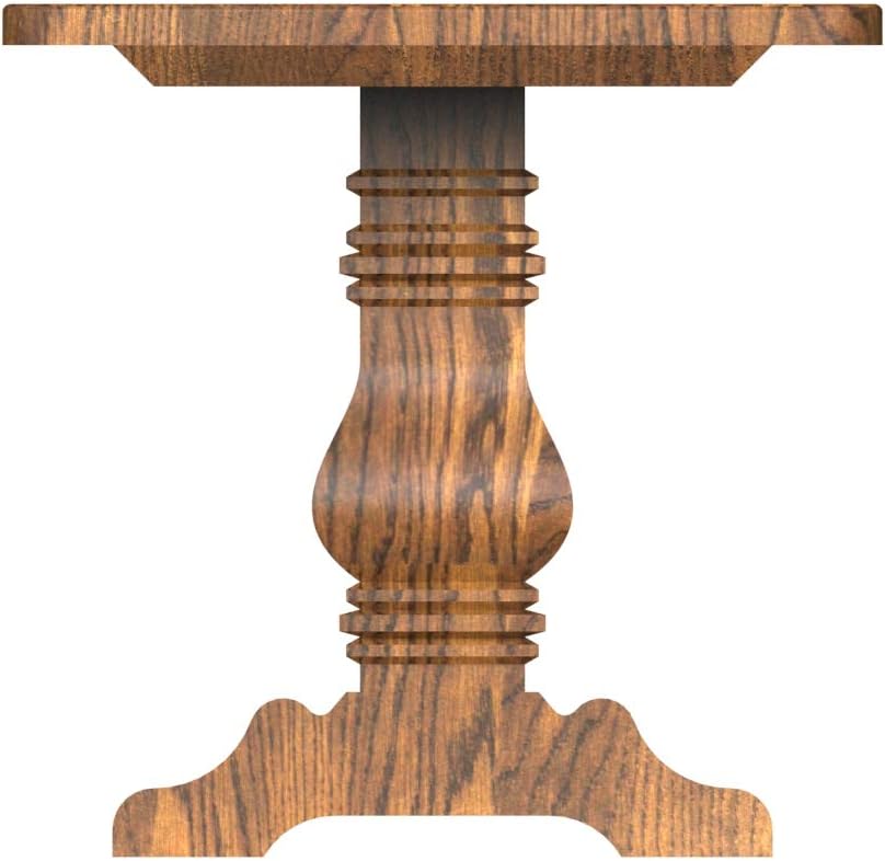 DESIGN 59 Base de mesa de caballete – Pedestal de madera dura individual (P01)