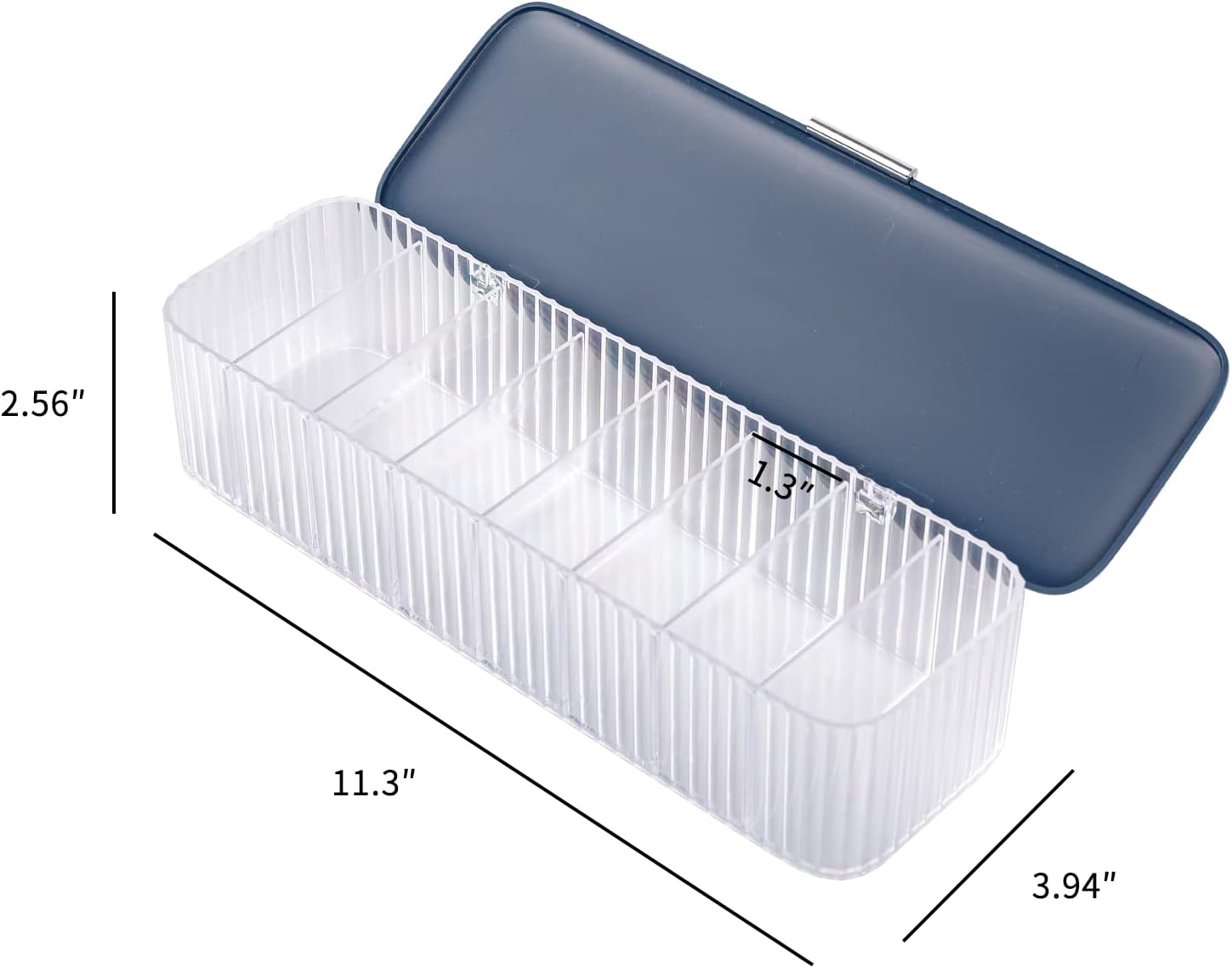Yesesion Paquete de 2 cajas organizadoras de cables de plástico con tapa y 20 lazos de alambre, estuche de almacenamiento transparente para cargador