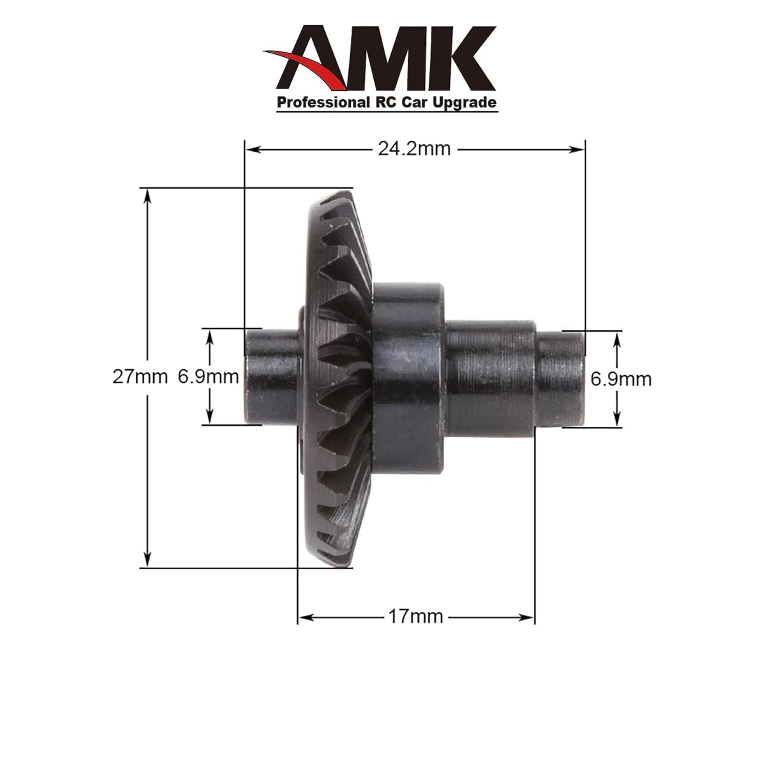 Engranaje cónico RC, 278T Heavy Duty Overdrive Bevel Gear Set para 110 RC Crawler Axial SCX10 II AR4445 Capra Portal Axle Piezas de repuesto