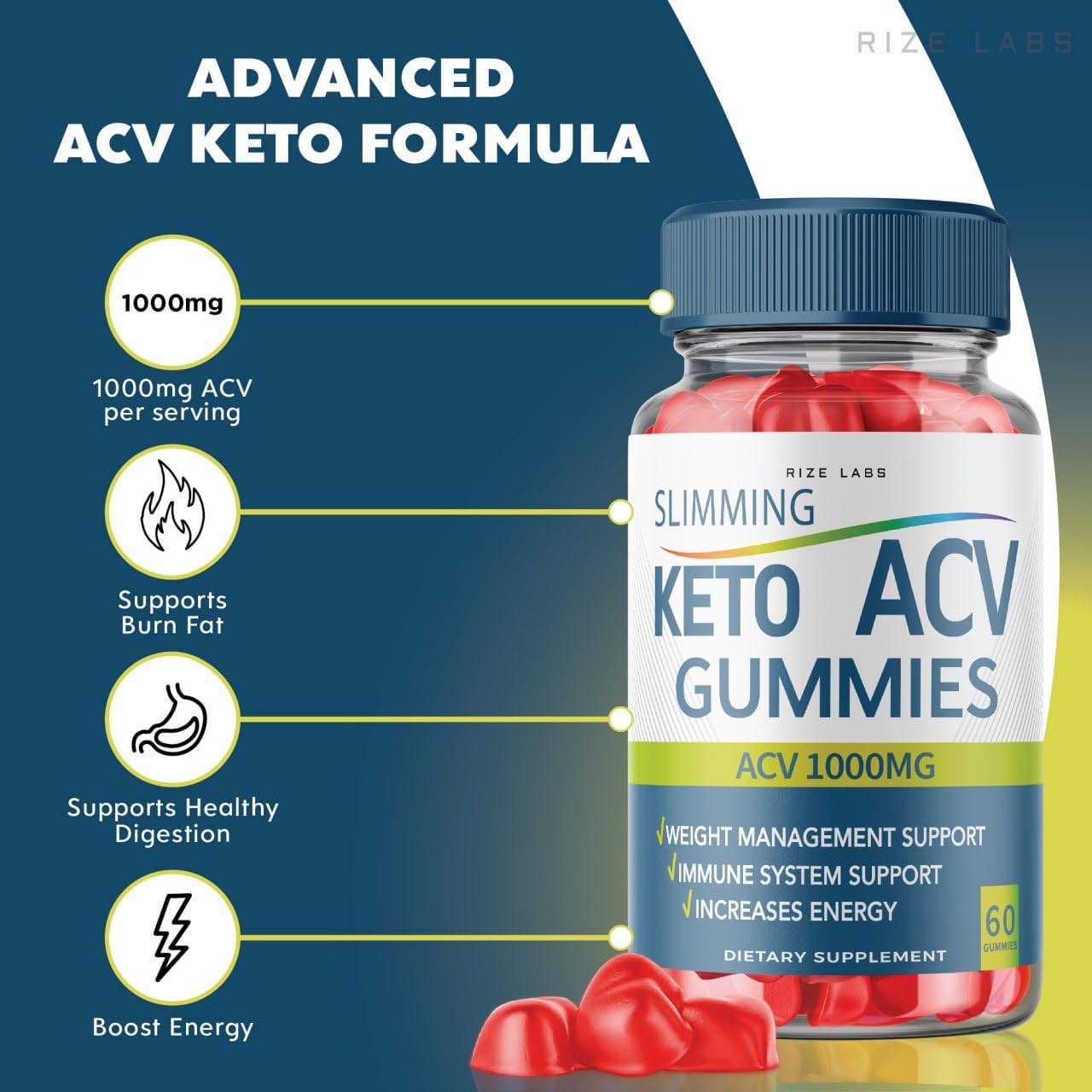 Paquete de 3 gomitas adelgazantes Keto  Gomitas adelgazantes Keto ACV adelgazantes adelgazantes para pérdida de peso adelgazantes Keto con vinagre