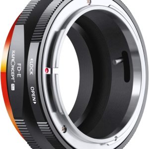 K&F Concept Adaptador de montaje de lente FD a E compatible con Canon FD FL Mount Lens a E NEX Mount Cámaras sin espejo con diseño de barniz mate K&F Concept Adaptador de montaje de lente FD a E compatible con Canon FD FL Mount Lens a E NEX Mount Cámaras sin espejo con diseño de barniz mate