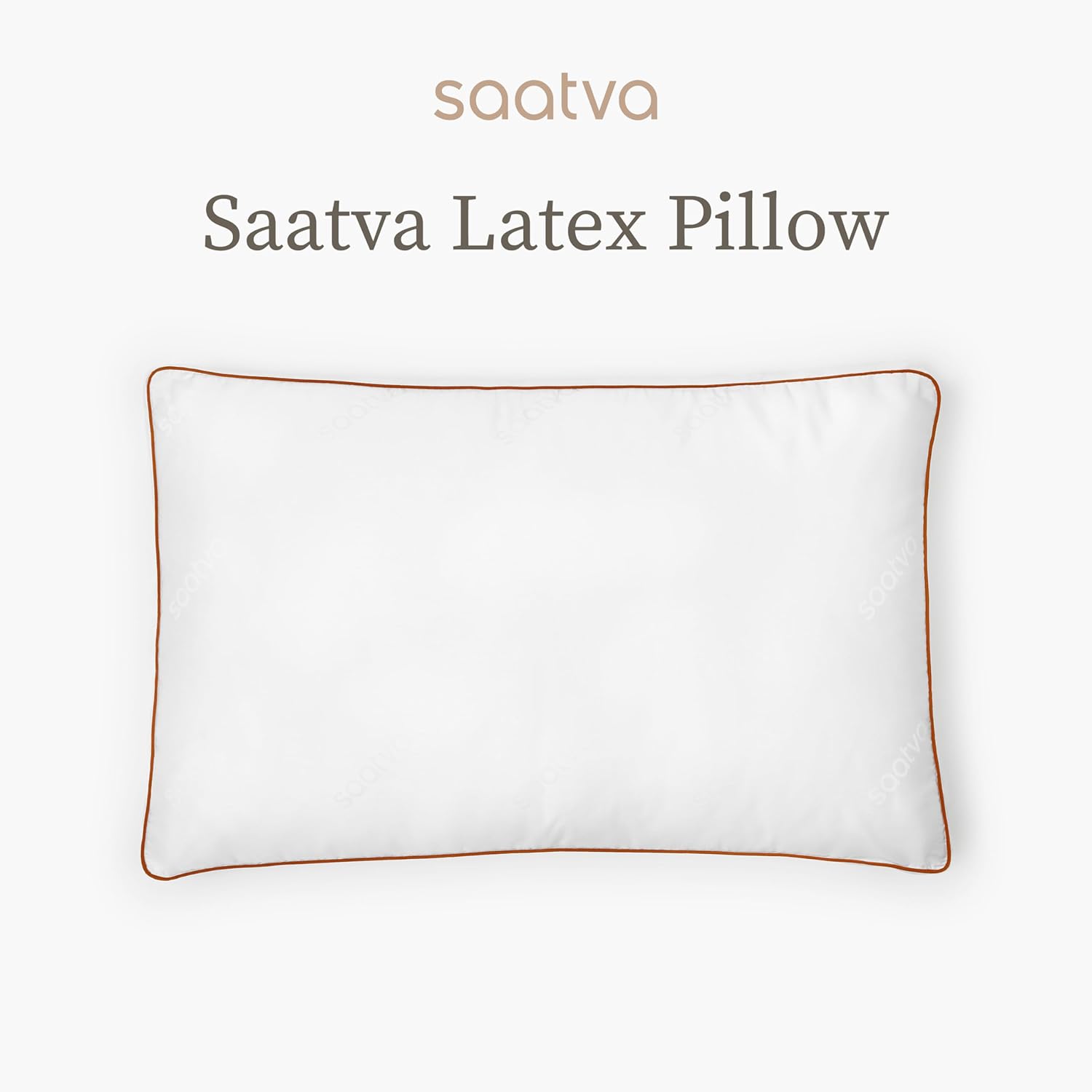 Saatva Almohada de látex, alta (6 a 7 pulgadas), almohada hipoalergénica con núcleo de látex triturado, transpirable, lavable a máquina, funda de