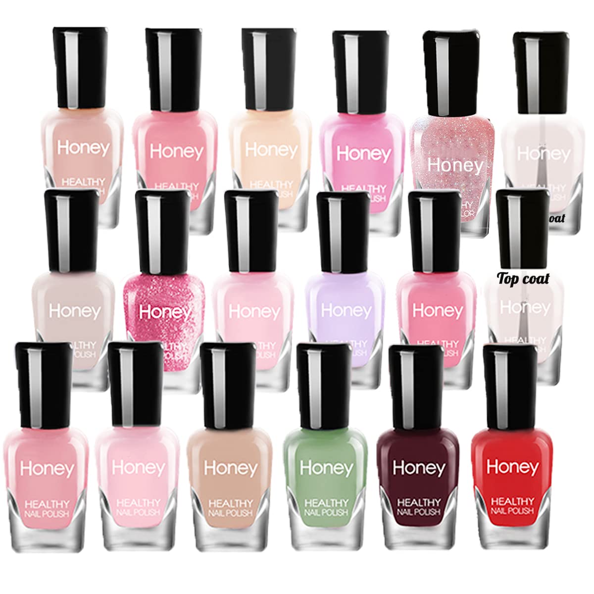 Juego de esmaltes de uñas no tóxicos, fácil de quitar y de secado rápido, juego de esmalte de uñas ecológico y orgánico a base de agua para mujeres,