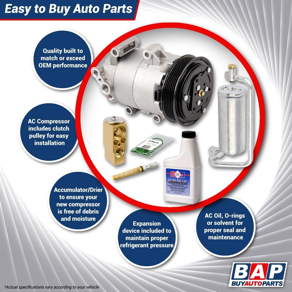 Compresor de CA y kit de AC para Dodge Ram Cummins 6.7L Diesel 2008 2009 – BuyAutoParts 60-82229RK Nuevo