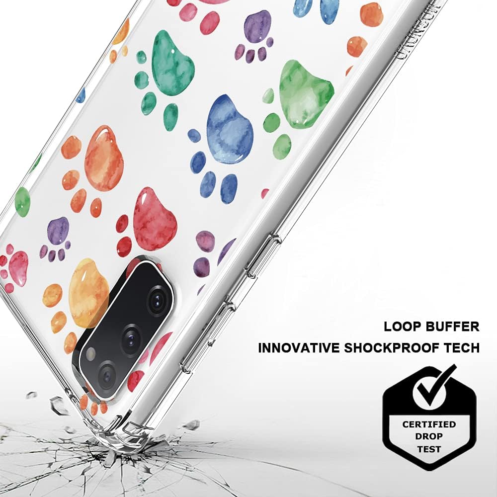 MOSNOVO Funda diseñada para Galaxy S20 FE, protección contra caídas de grado militar de 6.6 pies, funda transparente a prueba de golpes para Samsung