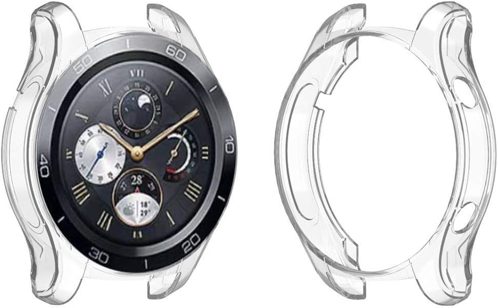 Funda protectora de pantalla compatible con Huawei Watch GT 2 de 1.654 in y 1.811 in, protector de pantalla para reloj inteligente, a prueba de