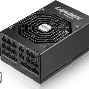 Super Flower Leadex Platinum 1600W 80+ Platino, ECO sin ventilador y modo silencioso, fuente de alimentación modular completa, ventilador de doble Super Flower Leadex Platinum 1600W 80+ Platino, ECO sin ventilador y modo silencioso, fuente de alimentación modular completa, ventilador de doble