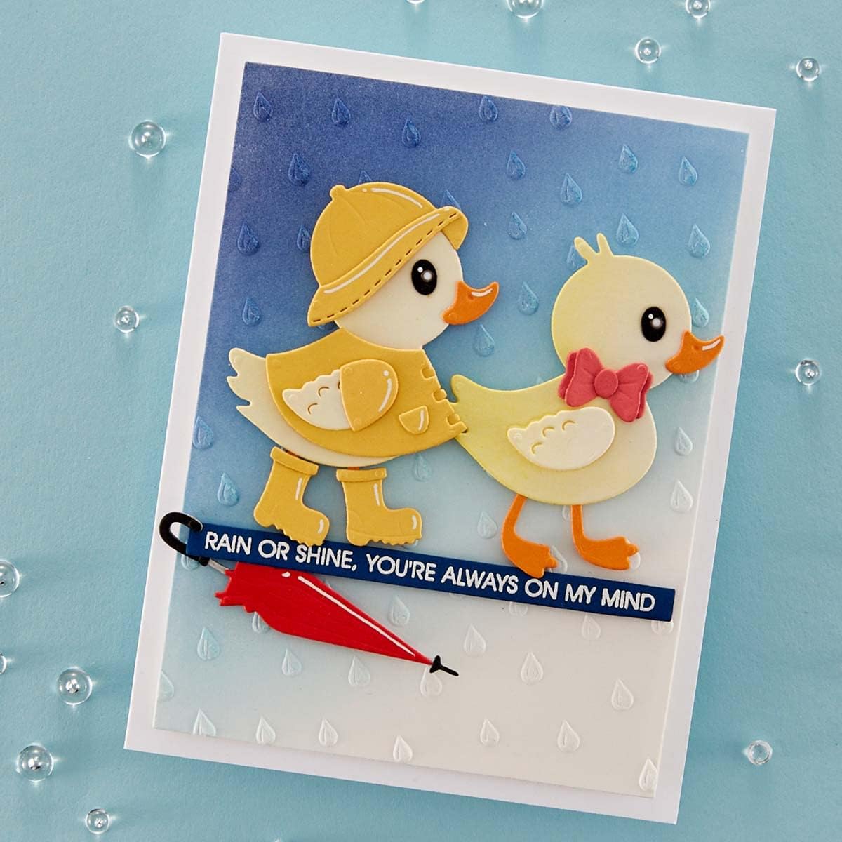 Spellbinders Carpeta de grabación en relieve 3D Raindrops (E3D-052)