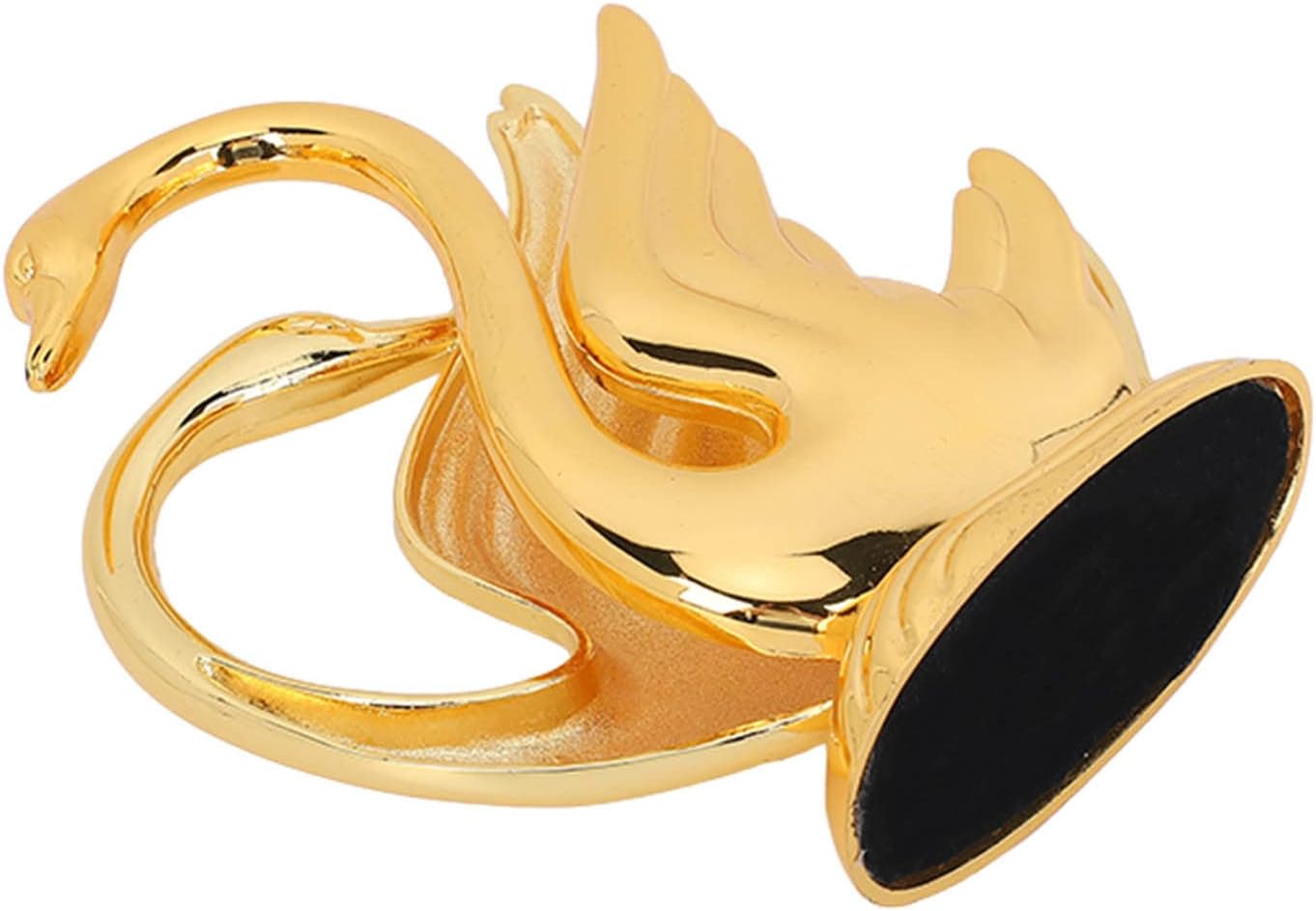 Servilleteros dorados, soporte de servilleta de cisne de metal inoxidable, elegante soporte de servilleta de mesa moderno dorado, soporte