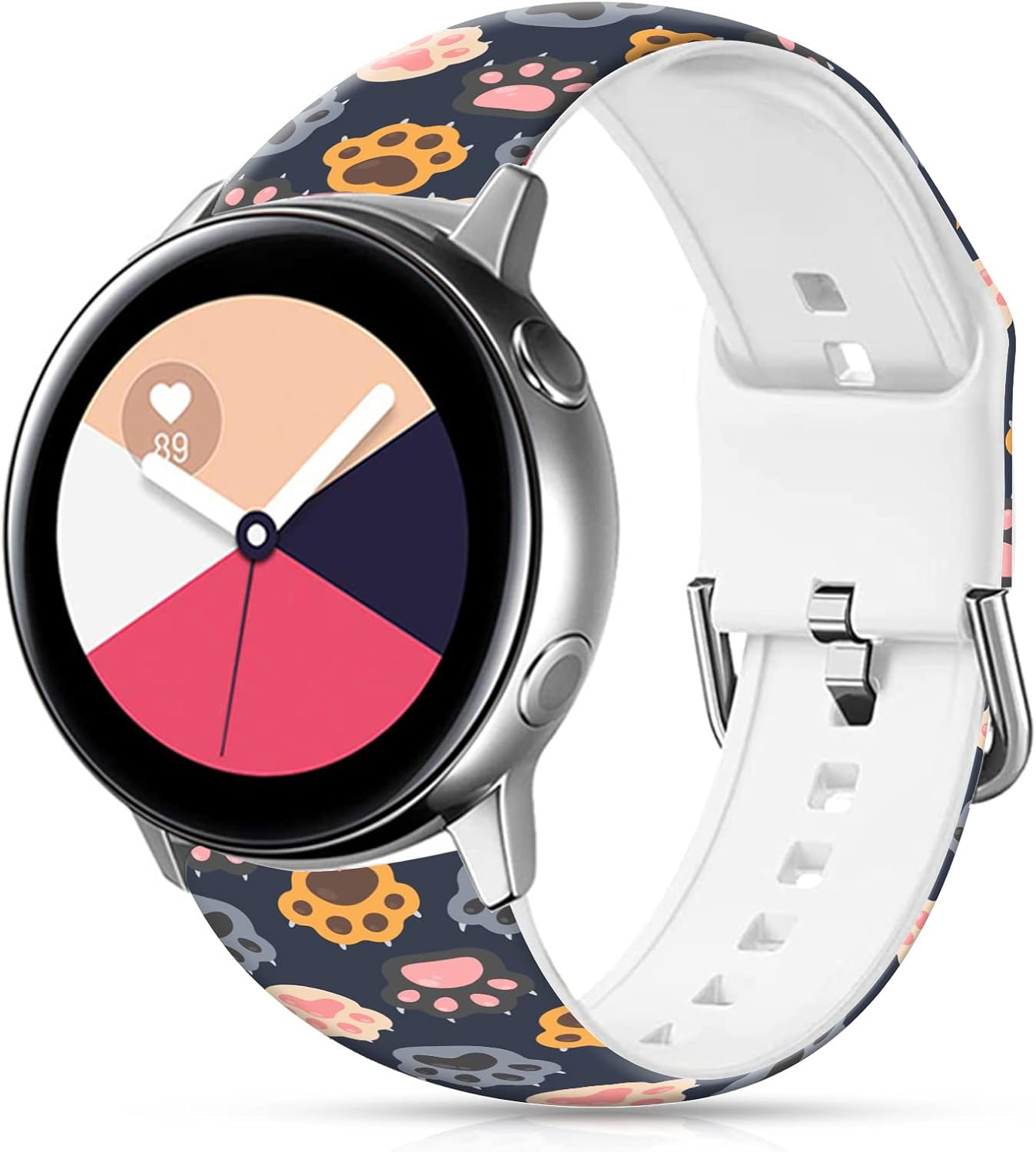 Correas de Navidad de 0.787 pulgadas compatibles con Samsung Galaxy Active 2 de 1.732 pulgadas, 1.575 pulgadas, Galaxy Watch 3 de 1.614