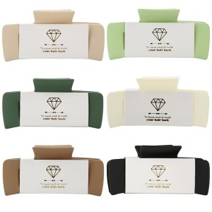 Pinzas para el cabello de garra cuadrada, 6 piezas grandes, mate, pinzas para el cabello para dama de honor, adolescentes, niñas, lindas pinzas para Pinzas para el cabello de garra cuadrada, 6 piezas grandes, mate, pinzas para el cabello para dama de honor, adolescentes, niñas, lindas pinzas para