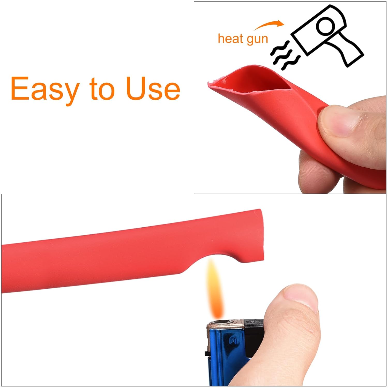 MECCANIXITY Tubo termorretráctil, relación 31, 38 pulgadas de diámetro, 50 pies, tubo termorretráctil de doble pared, impermeable, sellado, rojo