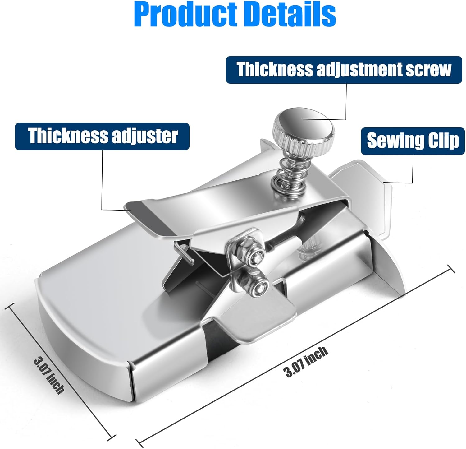 TOOVREN Guía de costura magnética mejorada para máquina de coser, guía de costura magnética Buddy Sew, guía universal de costura, guía de hemmer,